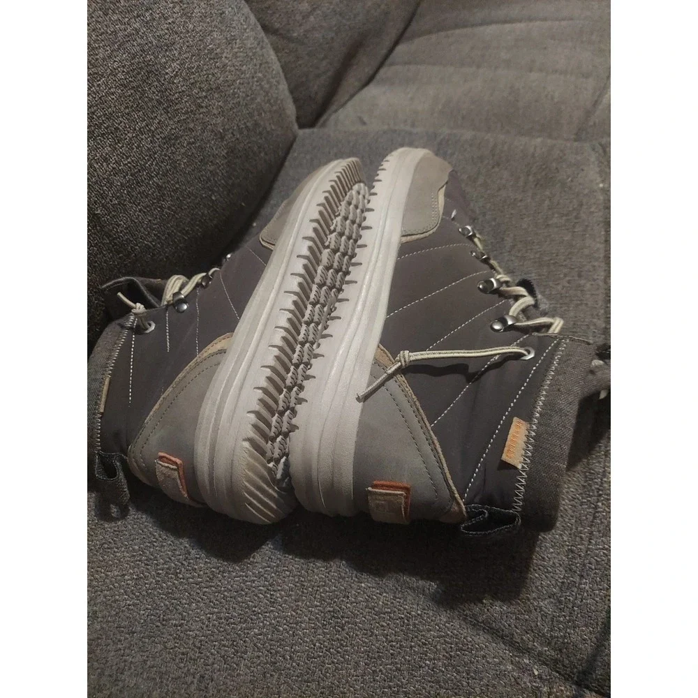 Hey Dude Charlie-Carbon Ultra Light Mens Size 8 Hiking Comfort Boho Y2k Gray
